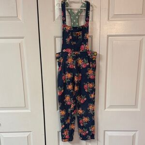 Matilda Jane Navy Floral Overalls
